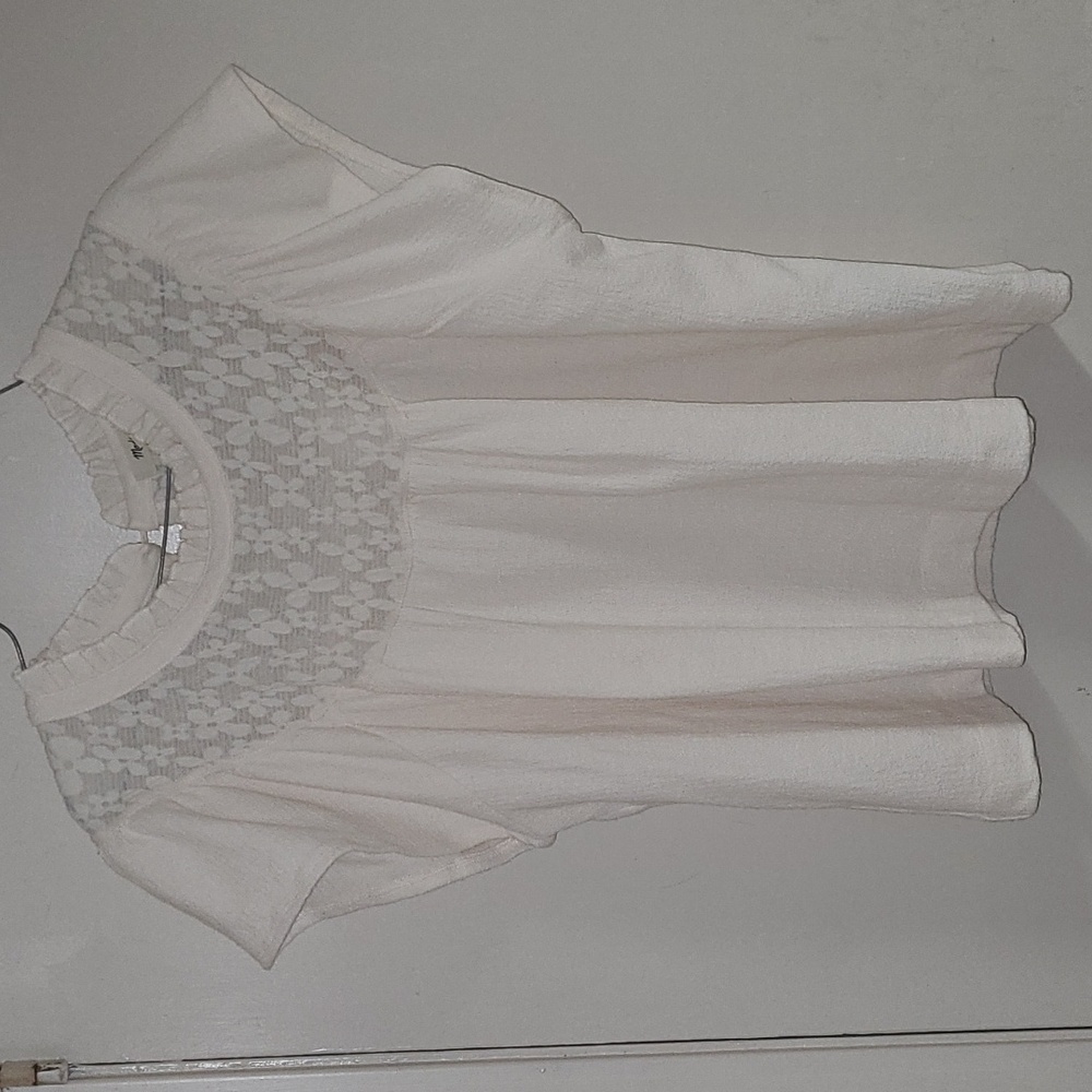 Madewell Lace Inset Top